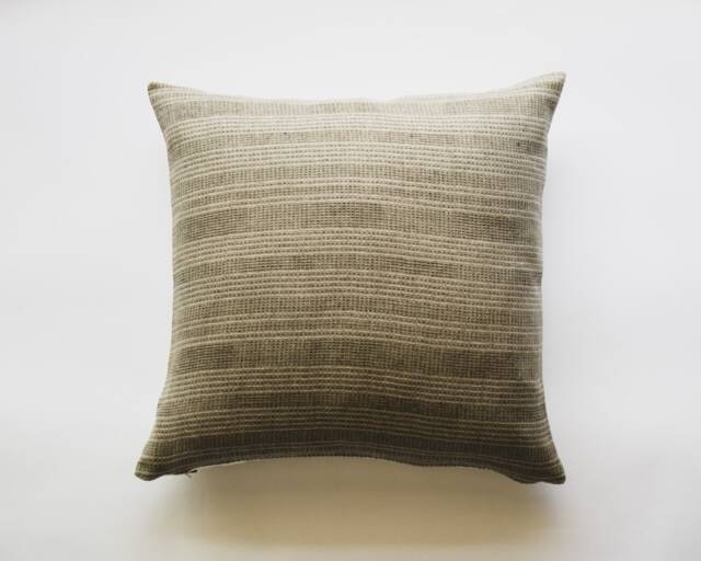 Olive Hmong Pillow Cover, Muted Green Throw Pillow, Modern Minimal Pillows, Simple Cushion Covers Wabi Sabi, Scandi Home Decor - image 1