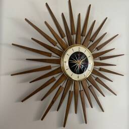 Handmade Mid Century Starburst Clock 27 - thumbnail 2