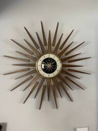 Handmade Mid Century Starburst Clock 27