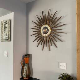 Handmade Mid Century Starburst Clock 27 - thumbnail 4