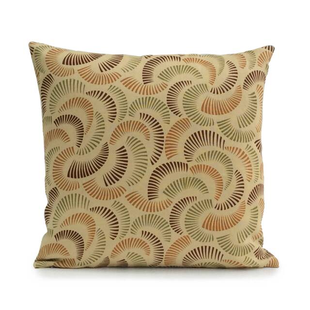 Cinnamon Orange, Olive Green & Brown Pillow, John Robshaw Decorative Throw Pillow Cover, Cushion Accent Pillow, Linen Pillow - image 1