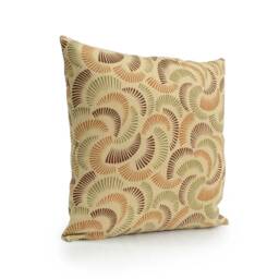 Cinnamon Orange, Olive Green & Brown Pillow, John Robshaw Decorative Throw Pillow Cover, Cushion Accent Pillow, Linen Pillow - thumbnail 2