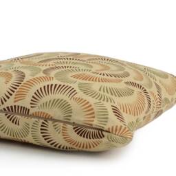 Cinnamon Orange, Olive Green & Brown Pillow, John Robshaw Decorative Throw Pillow Cover, Cushion Accent Pillow, Linen Pillow - thumbnail 3