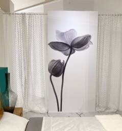 White Loopmesh Fabric 3 Meters High Transparent Curtain Chivasso By Jab 5 Colors - thumbnail 1