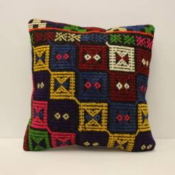 Bolster Pillow Sofa 18x18 Inches 45x45 cm Bohemian Vintage Kilim Cushion Bedding Pillow4Kbf-809