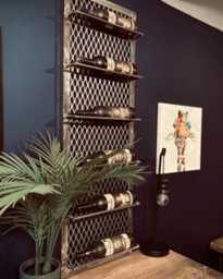 Industrial Wine Rack Storage Display