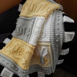 Bumblebee Pattern For Crocheted Blanket - thumbnail 2