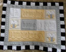 Bumblebee Pattern For Crocheted Blanket - thumbnail 1