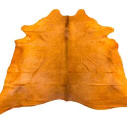 Dyed Cowhide Rug - Genuine Leather, Vibrant Colors - 7 X 6 Ft - thumbnail 3