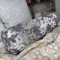 "Decorative Floral Bolster Cushion 16"" X 6"