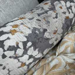 "Decorative Floral Bolster Cushion 16"" X 6" - thumbnail 3