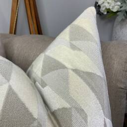 Champagne Beige Velvet Cushion Cover John Lewis Branco Fabric Luxury Designer Pillow Handmade in UK Soft Sofa Chair - thumbnail 3