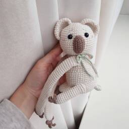 Animal Curtain Tieback Koala Nursery Decor Tiebacks Nursery Holder Boho Shower Baby - thumbnail 3