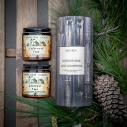 Scented Soy Candle, Holiday Candle, Christmas Stocking Fig Rosemary - thumbnail 2
