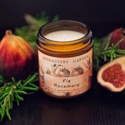 Scented Soy Candle, Holiday Candle, Christmas Stocking Fig Rosemary - thumbnail 3