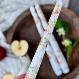 Apple Tall Taper Candles, Fruit Dinner Candles, Harvest Autumn Fall Summer Party Decor, Gift For Her, Teacher Gifts, Rustic County Kitchen Decor - thumbnail 3