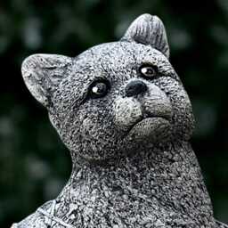 Concrete Playful Kitty Sculpture Stone Cat Figurine Cement Kitten Decoration Memorial Statue Handmade Decor Kitty Lover Gift - thumbnail 3
