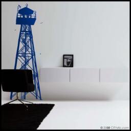 Alcatraz Island Wall Decal San Francisco Mirador View - thumbnail 2