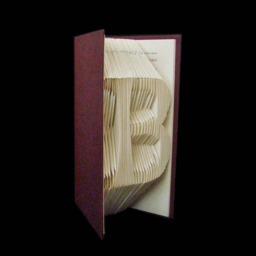 B Monograms Folded-Book Art Sculpture - thumbnail 2