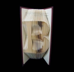 B Monograms Folded-Book Art Sculpture - thumbnail 1