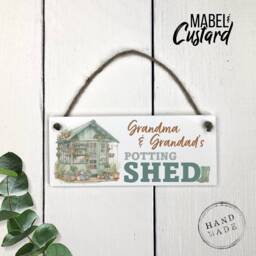 Personalised Potting Shed Sign - Garden Gifts For Grandad Grandma Greenhouse Shed Gardener Gift - thumbnail 2