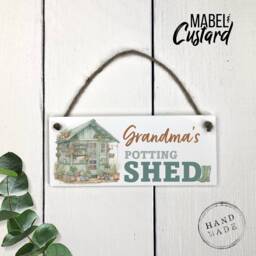 Personalised Potting Shed Sign - Garden Gifts For Grandad Grandma Greenhouse Shed Gardener Gift - thumbnail 3