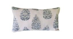John Robshaw Kedara Blue Tree Pillow Cover Designer Floral Linen With Ivory Backing All Sizes Available