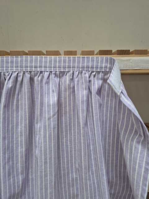 Lilac Hook & Loop Sink Skirt, Checkered For Bathroom, Utility Vanity Shelf Self Adhesive Skirt - image 1