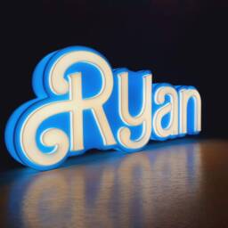 Barbie Inspired Led Name Sign Custom 3D Night Light - thumbnail 2