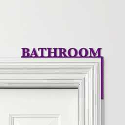 Door Topper Bathroom Decor Various Colours Top Of Decorative Sign - Novelty Wall Decor, Frame Art, Art - thumbnail 4