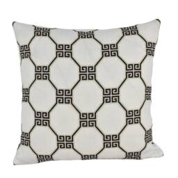 Schumacher - Octavia Neutral Greek Inspired Hollywood Regency Design Cushion Cover Handmade Throw Pillow Luxury Home Decor - thumbnail 2