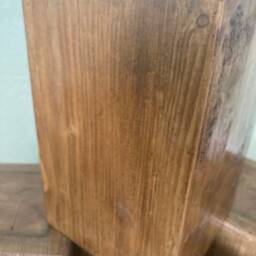 100% Reclaimed Wooden Stool/Flower Pot Holder Door Stop - thumbnail 4