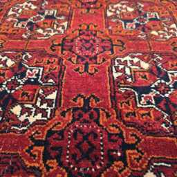 13 Ft Long Hallway Rug - Turkmen Vintage Handmade Wool Carpet - thumbnail 3