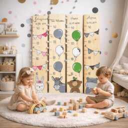 Children's Growth Chart As A Christening Gift, Wooden Chart, Personal Gift For Birth, Personalized Charts