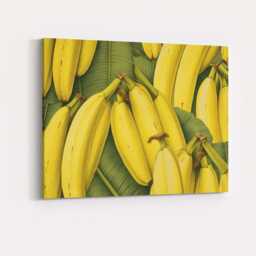 Realistic Banana Bunch Tropical Fruit Pattern Canvas Wall Art Print Decor Picture Ready To Hang - thumbnail 4