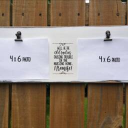 Best Friend Gift, Frame, Personalized Picture Custom Clip Photo Holder, Unique Gift Idea, Friends - thumbnail 2