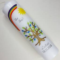 Christening Candle Tree Of Life, Including Inscription - thumbnail 2
