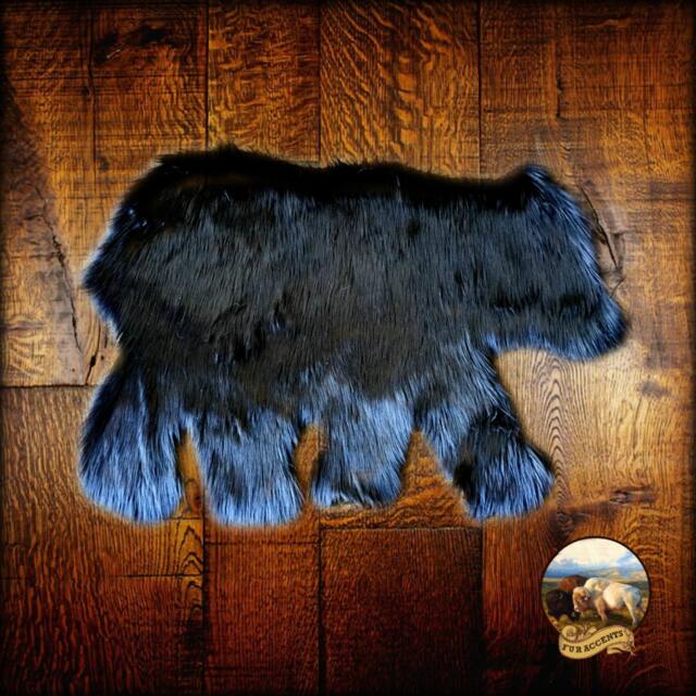 Faux Fur Mini Walking Bear Cub Accent Rug - Soft & Attractive 6 Great Colors Sizes Shag Designer Rugs Accents Usa - image 1