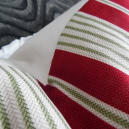 Tex Stripe.red.green.naturals.pillow Cover.stripe.large Stripe Toss Pillow.throw Pillow.cushion Covers.slipcovers.home Decor Pillow Covers - thumbnail 2