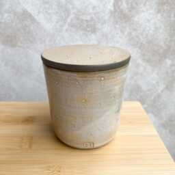 Handmade Soy Candle in Ceramic Jar With Lid, Minimalist Scandinavian Home Decor - thumbnail 2