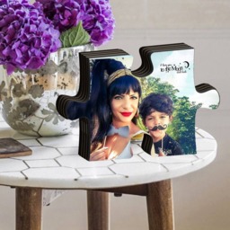 Heart Photo Collage On Wood, Personalized Picture Frame - 11''x8'' - thumbnail 4