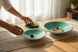 Set Ceramic Bowl, Kitchen Decor, Room Decorative Objects, Bowl Decor