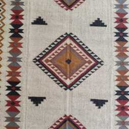 Wool Jute Kilim Rug - Living Room, Bedroom, Hallway, Entrance - thumbnail 3