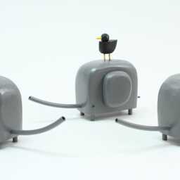 Elephant Sculpture - Figurine Birthday Gift New Baby Wedding Cake Topper Custom Modern - thumbnail 2