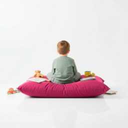 Bean Bag Pink Floor Cushion Large Polyester Pillow - thumbnail 2