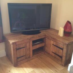 Tv Corner Unit Made From Old French Oak