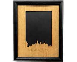 New York Frame - 8x10 Holds 5x7 Photo Skyline, Vacation Frame, Nyc Picture Souvenir - thumbnail 1