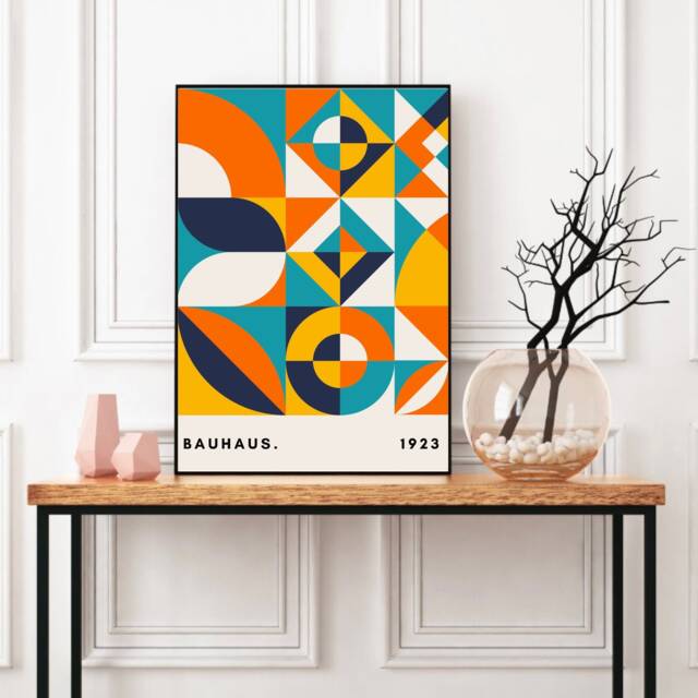 Bauhaus Poster, 1923 Wall Art, Living Room Prints, Modern Home Decor, Posters, Decor - image 1