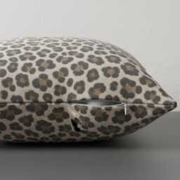 Muted Grey Leopard Print Cushion Cover - - 18x18 - thumbnail 4