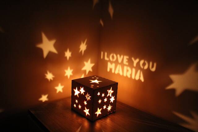Girlfriend Personalized Gift, Light Up Message Magic Box, Customized Text Romantic Gift For Her, Special Occasion Lantern - image 1